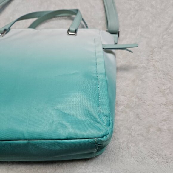 NWOT Kate Spade Jae Degrade White Mint Green Ombre Medium Satchel Hand bag Purse - Picture 5 of 16